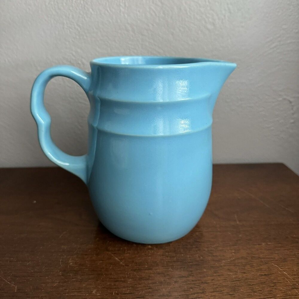 Vintage Oxford Robins Egg Blue 6in Pitcher